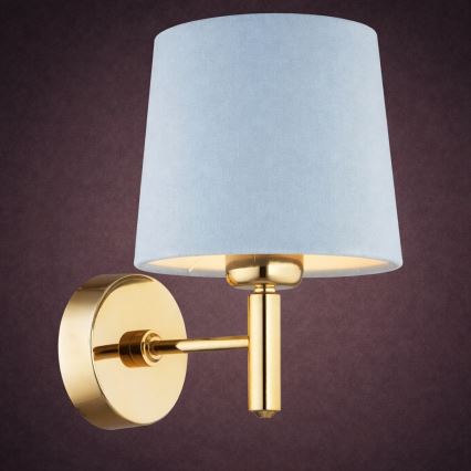 Brilagi - Wandlamp MONTE 1xE27/15W/230V blauw/goud