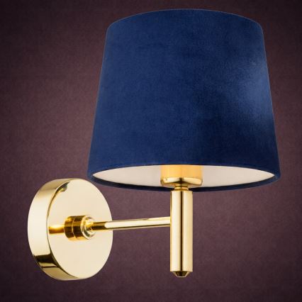 Brilagi - Wandlamp MONTE 1xE27/15W/230V blauw/goud