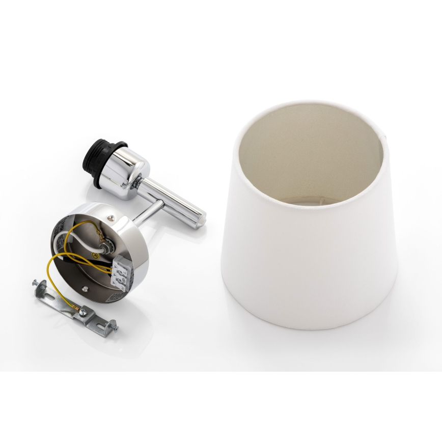Brilagi - Wandlamp MONTE 1xE27/15W/230V crème/glanzend chroom