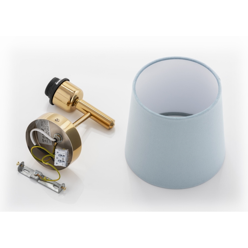 Brilagi - Wandlamp MONTE 1xE27/60W/230V blauw/goud