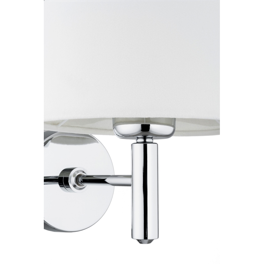 Brilagi - Wandlamp MONTE 1xE27/60W/230V crème/glanzend chroom