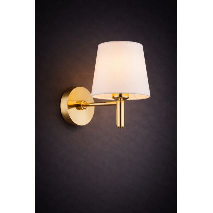 Brilagi - Wandlamp MONTE 1xE27/60W/230V crème/goudkleurig