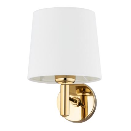 Brilagi - Wandlamp MONTE 1xE27/60W/230V crème/goudkleurig