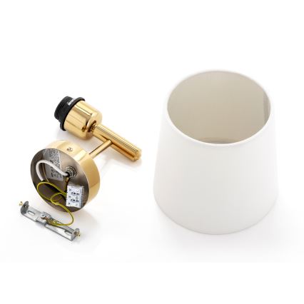 Brilagi - Wandlamp MONTE 1xE27/60W/230V crème/goudkleurig