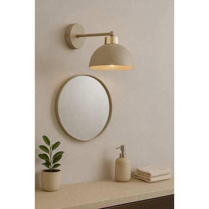 Brilagi - Wandlamp MOON 1xE27/60W/230V beige/goud