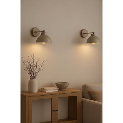 Brilagi - Wandlamp MOON 1xE27/60W/230V beige/goud