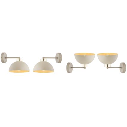 Brilagi - Wandlamp MOON 1xE27/60W/230V beige/goud