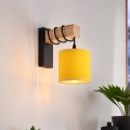 BRILAGI - Wandlamp NUBILA 1xE27/60W/230V bruin/zwart/geel