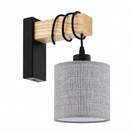 BRILAGI - Wandlamp NUBILA 1xE27/60W/230V bruin/zwart/grijs