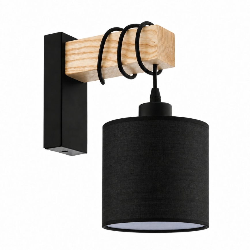 BRILAGI - Wandlamp NUBILA 1xE27/60W/230V bruin/zwart
