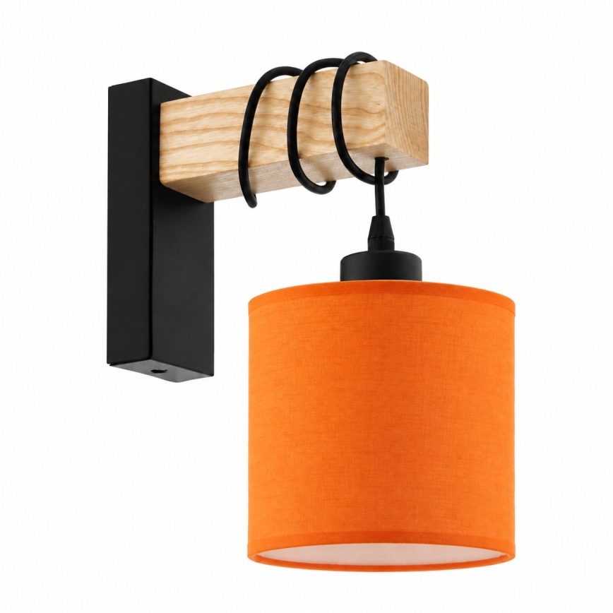 BRILAGI - Wandlamp NUBILA 1xE27/60W/230V bruin/zwart/oranje
