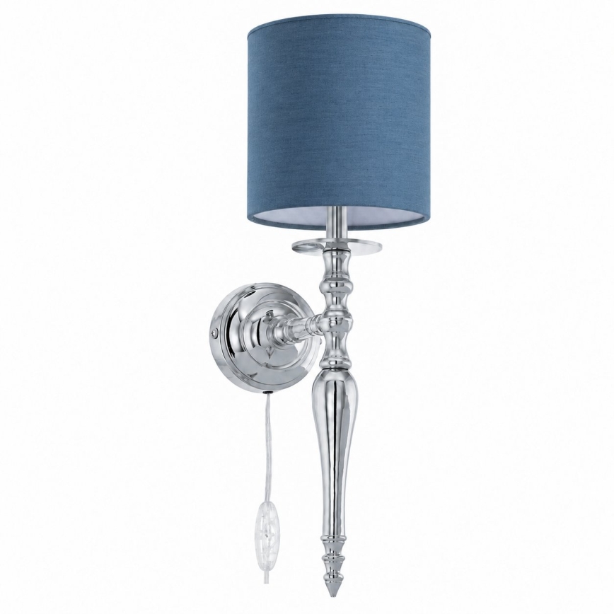 BRILAGI - Wandlamp NUBILA 1xE27/60W/230V glanzend chroom/donkerblauw