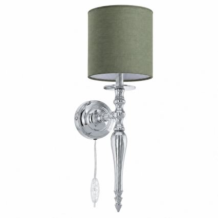 BRILAGI - Wandlamp NUBILA 1xE27/60W/230V glanzend chroom/groen