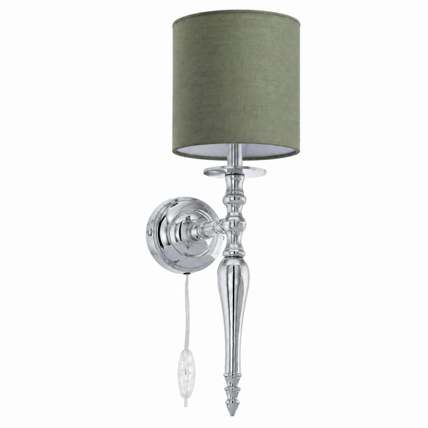 BRILAGI - Wandlamp NUBILA 1xE27/60W/230V glanzend chroom/groen