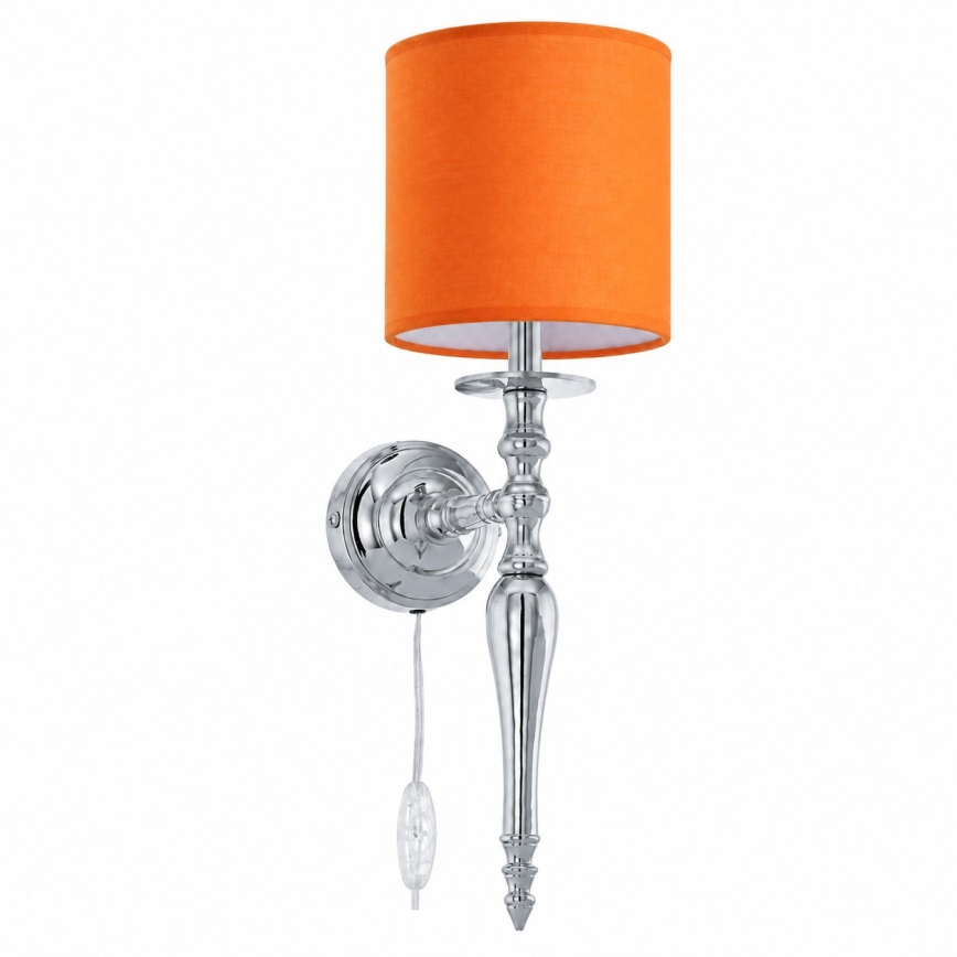 BRILAGI - Wandlamp NUBILA 1xE27/60W/230V glanzend chroom/oranje