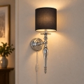 BRILAGI - Wandlamp NUBILA 1xE27/60W/230V glanzend chroom/zwart