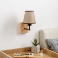 Brilagi - Wandlamp NUBILA WOOD 1xE27/25W/230V eiken/bruin