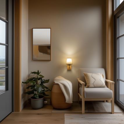 Brilagi - Wandlamp NUBILA WOOD 1xE27/25W/230V eiken/bruin