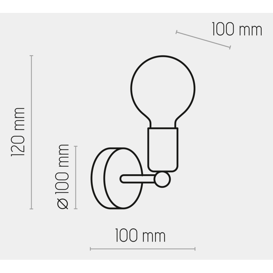 Brilagi - Wandlamp OMBORO 1xE27/60W/230V