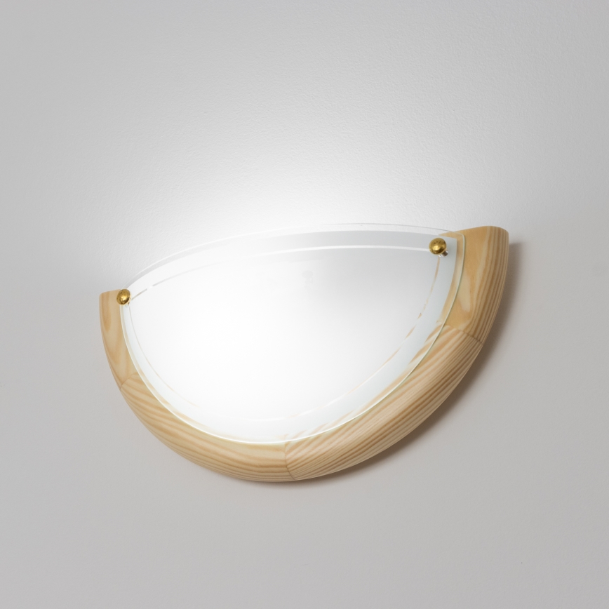 Brilagi - Wandlamp ORBIS 1xE27/60W/230V 30 cm dennenhout