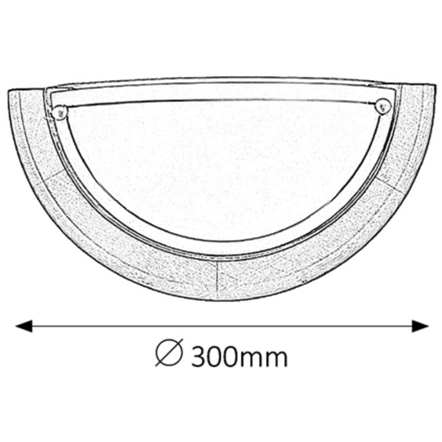 Brilagi - Wandlamp ORBIS 1xE27/60W/230V 30 cm dennenhout