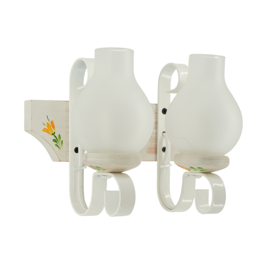 Brilagi - Wandlamp QUEEN 2xE14/40W/230V beuk/crème