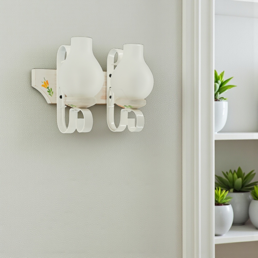 Brilagi - Wandlamp QUEEN 2xE14/40W/230V beuk/crème