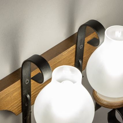 Brilagi - Wandlamp QUEEN 2xE14/40W/230V beuken/walnoot