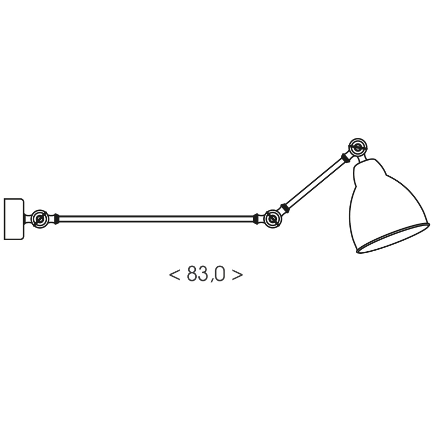 Brilagi - Wandlamp QUILL 1xE27/40W/230V 83 cm wit