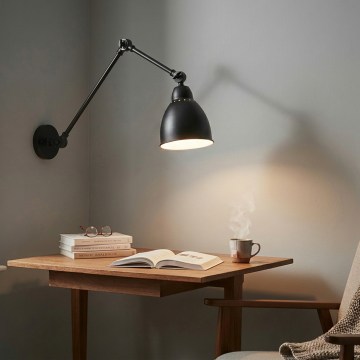 Brilagi - Wandlamp QUILL 1xE27/40W/230V 83 cm zwart