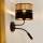 Brilagi - Wandlamp ROYAL 1xE27/15W/230V + 1xG9/3W zwart/goud