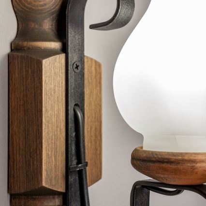 Brilagi - Wandlamp RUSTIC 1xE14/40W/230V beuken