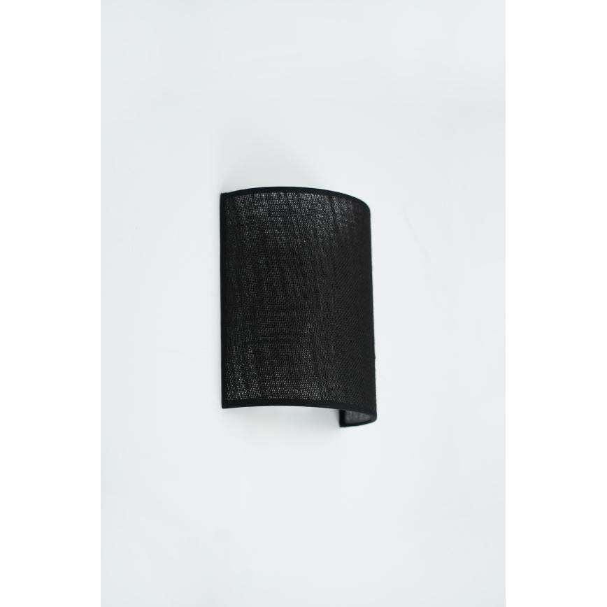 Brilagi - Wandlamp SEMI 1xE27/15W/230V diameter 20 cm zwart