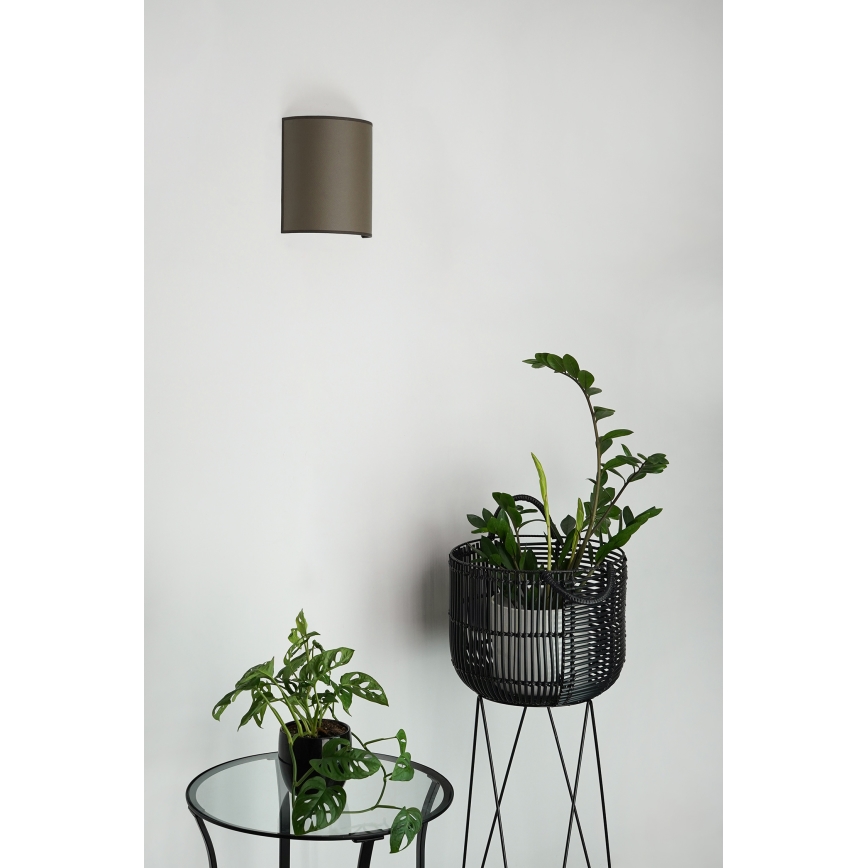Brilagi - Wandlamp SEMI CIRCLE 1xE27/15W/230V bruin