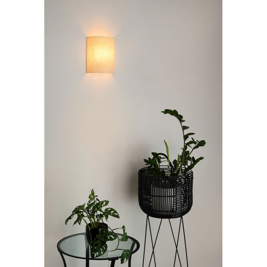 Brilagi - Wandlamp SEMI CIRCLE 1xE27/15W/230V crème