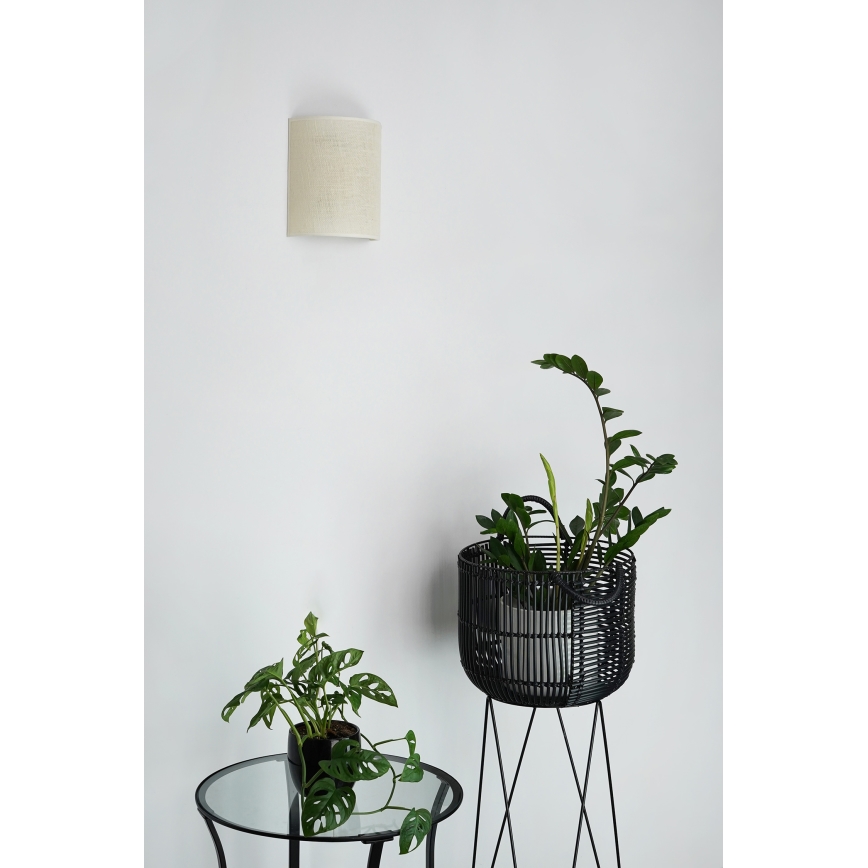 Brilagi - Wandlamp SEMI CIRCLE 1xE27/15W/230V crème