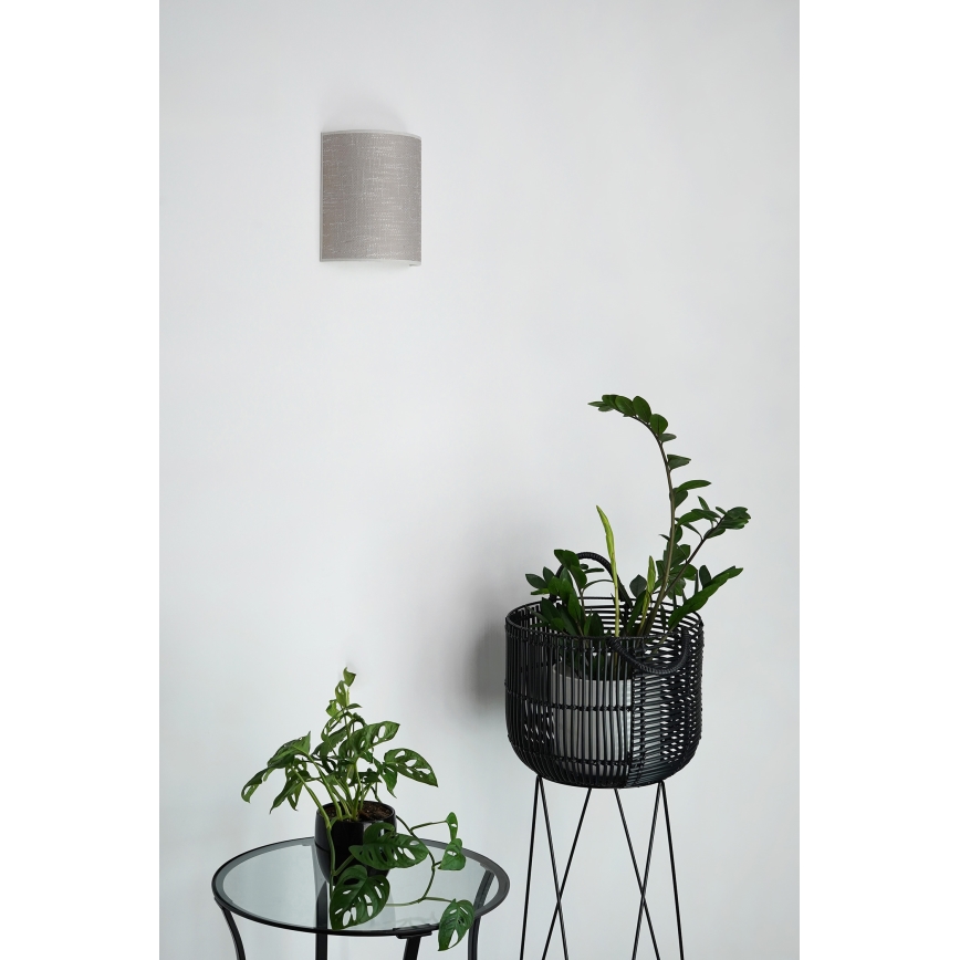 Brilagi - Wandlamp SEMI CIRCLE 1xE27/15W/230V donker