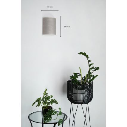 Brilagi - Wandlamp SEMI CIRCLE 1xE27/15W/230V donker
