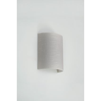 Brilagi - Wandlamp SEMI CIRCLE 1xE27/15W/230V grijs