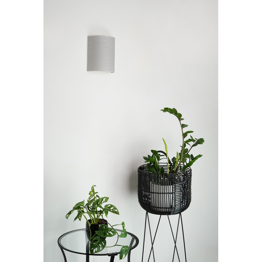 Brilagi - Wandlamp SEMI CIRCLE 1xE27/15W/230V grijs