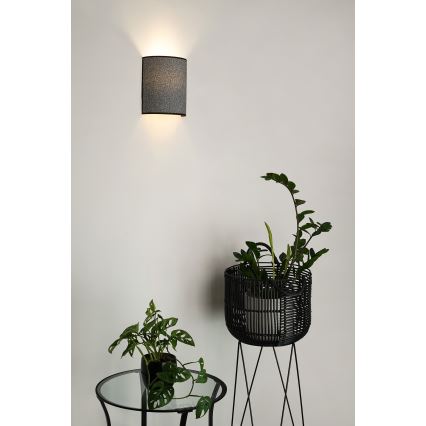 Brilagi - Wandlamp SEMI CIRCLE 1xE27/15W/230V grijs