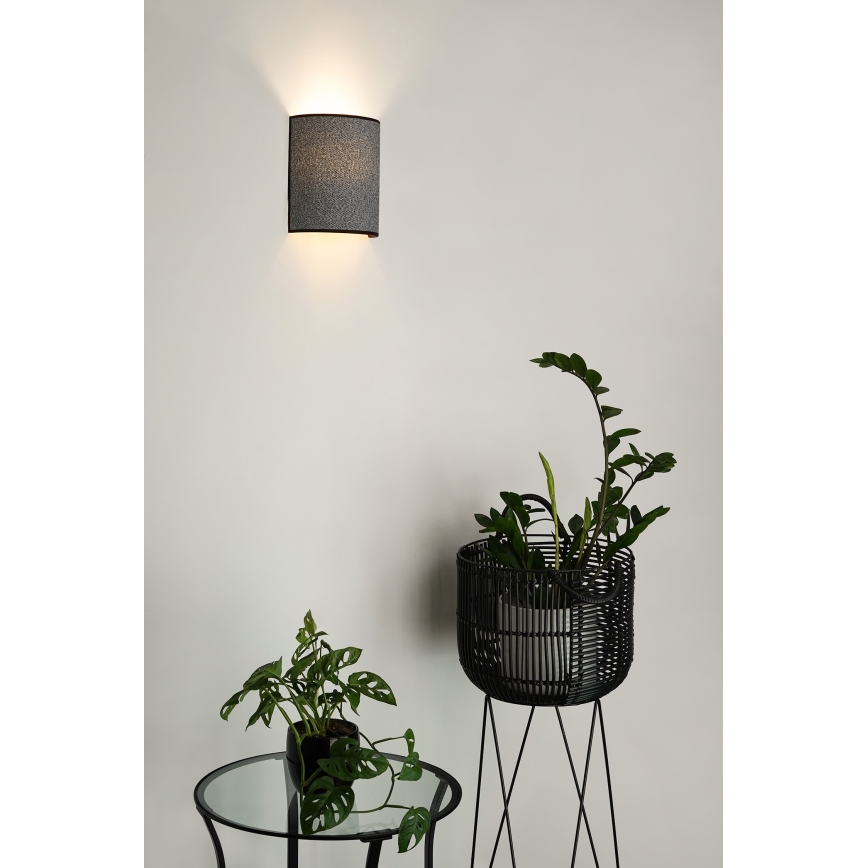 Brilagi - Wandlamp SEMI CIRCLE 1xE27/15W/230V grijs