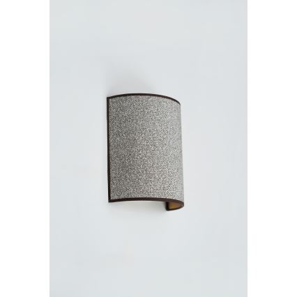 Brilagi - Wandlamp SEMI CIRCLE 1xE27/15W/230V grijs