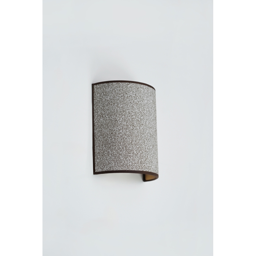 Brilagi - Wandlamp SEMI CIRCLE 1xE27/15W/230V grijs