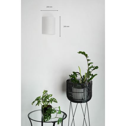 Brilagi - Wandlamp SEMI CIRCLE 1xE27/15W/230V lichtgrijs