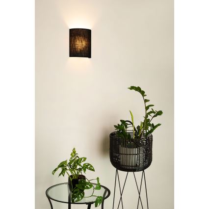 Brilagi - Wandlamp SEMI CIRCLE 1xE27/15W/230V zwart