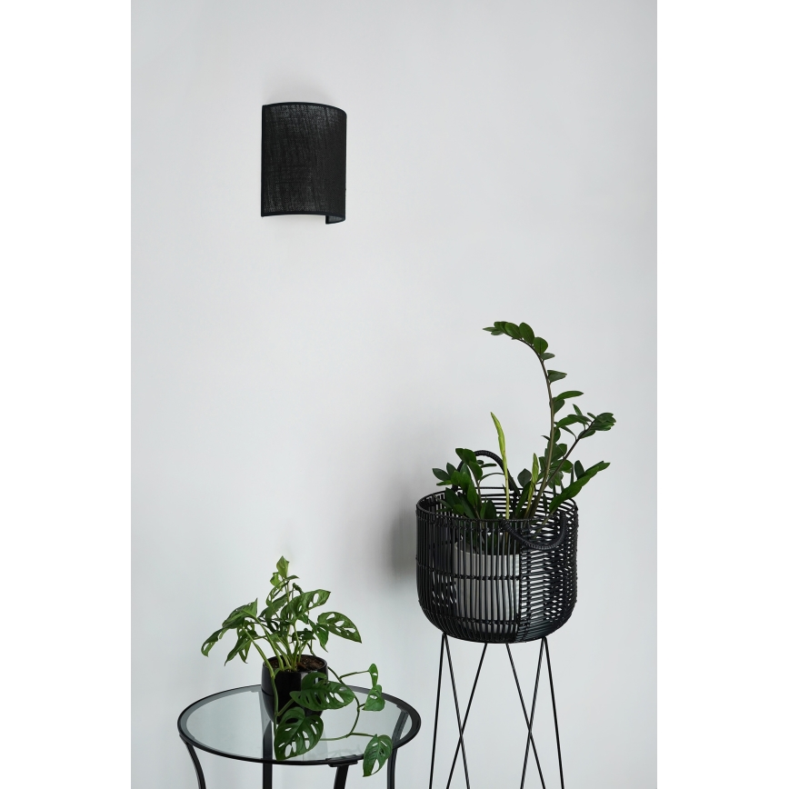 Brilagi - Wandlamp SEMI CIRCLE 1xE27/15W/230V zwart