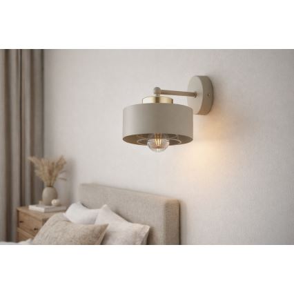 Brilagi - Wandlamp SPRING 1xE27/60W/230V beige/goud