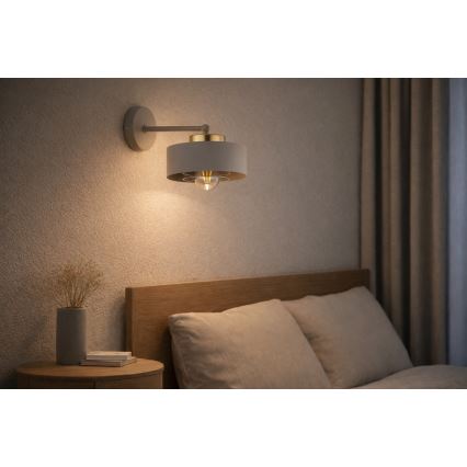 Brilagi - Wandlamp SPRING 1xE27/60W/230V beige/goud