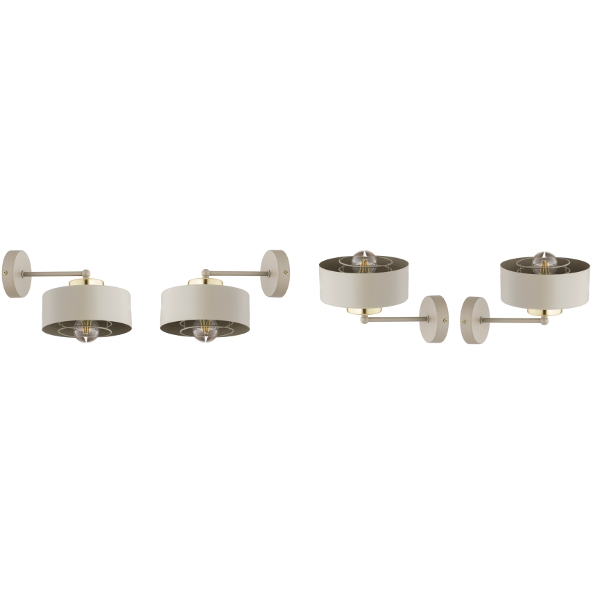 Brilagi - Wandlamp SPRING 1xE27/60W/230V beige/goud